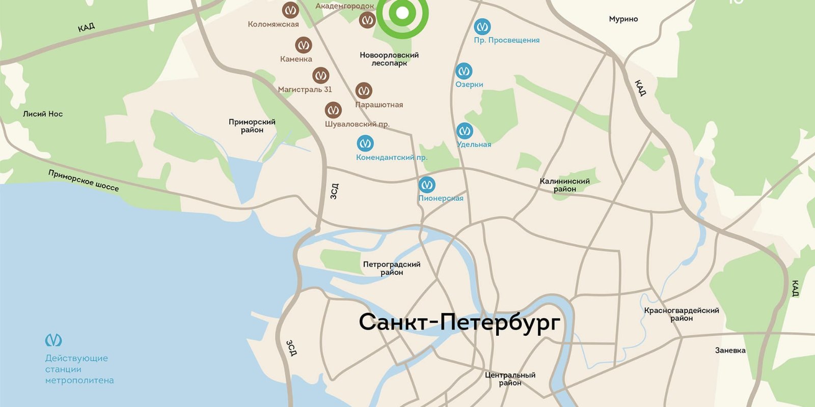 Петербург новостройки карта